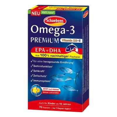 Schaebens Omega-3 Premium Kapseln 70 szt. od A. Moras & Comp. GmbH & Co. KG PZN 19972556