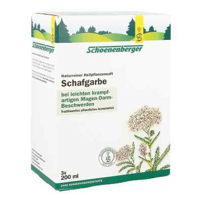 Schafgarben Saft Schoenenberger Heilpfl.saefte 3X200 ml od SALUS Pharma GmbH PZN 00700128