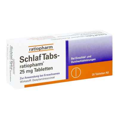 Schlaf Tabs ratiopharm 25 mg Tabl. 20 szt. od ratiopharm GmbH PZN 07707524