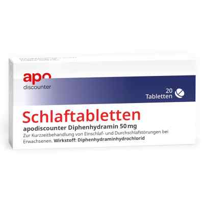 Schlaftabletten Apodiscounter Diphenhydramin 50 Mg 20 szt. od Fairmed Healthcare GmbH PZN 18188317