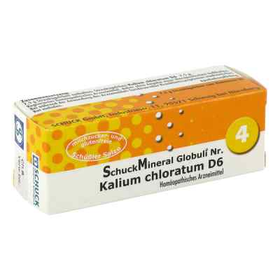Schuckmineral Globuli 4 Kalium chlorat. D6 7.5 g od SCHUCK GmbH Arzneimittelfabrik PZN 00413297