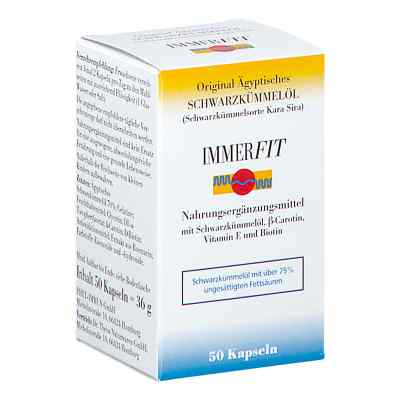 Schwarzkuemmeloel Immerfit Kapseln 50 szt. od Dr. Theiss Naturwaren GmbH PZN 06304391
