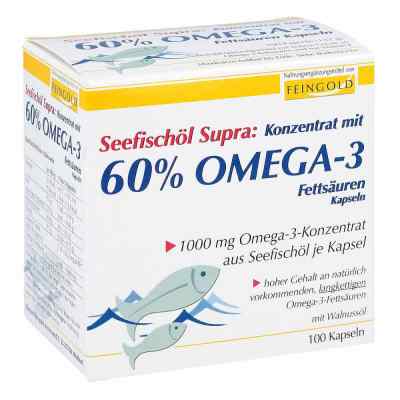Seefischoel Supra, zawiera 60% kwasów tłuszczowych omega-3, kaps 100 szt. od A.R.C.O.- Chemie GmbH PZN 04999408