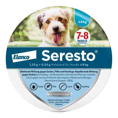 Seresto Halsband fuer kleine Hunde bis 8 kg 1 szt. od Elanco Deutschland GmbH PZN 09315509