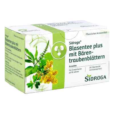 Sidroga Blasentee plus mit Bärentraubenblättern saszetki 20X2.0 g od Sidroga Gesellschaft für Gesundh PZN 10109206