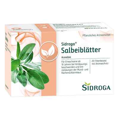 Sidroga liście szałwii saszetki 20X1.5 g od Uriach Germany GmbH PZN 02094287