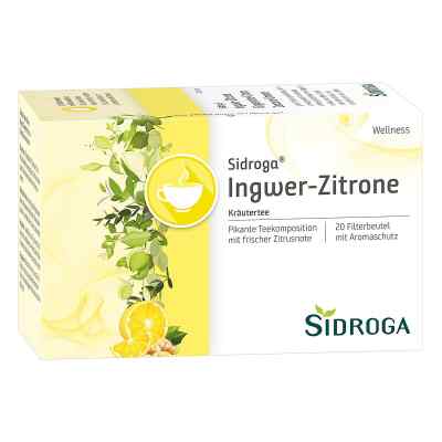 Sidroga Wellness herbata imbir cytryna saszetki 20X2.0 g od Sidroga Gesellschaft für Gesundh PZN 07167571