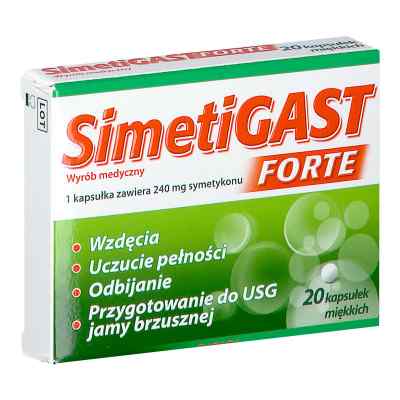 Simetigast Forte kapsułki miękkie 20  od MEDANA PHARMA SPÓŁKA AKCYJNA PZN 08301915