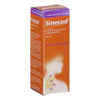 Sinecod krople doustne 20 ml od NOVARTIS CONSUMER HEALTH GMBH PZN 08301763