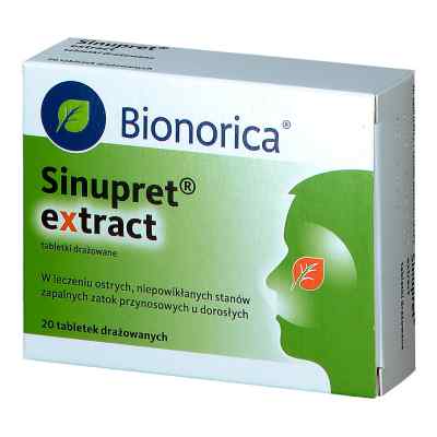 Sinupret extract tabletki 20  od BIONORICA SE PZN 08300217