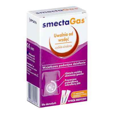Smecta GAS 12  od KITOZYME PZN 08301397
