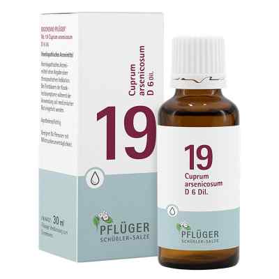 Sole Schüsslera Biochemie Pflüger 19 Cuprum arsenic. D6 krople