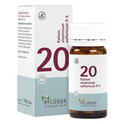 Sole Schüsslera Biochemie Pflüger 20 Kalium alum.sulf. D6, 6 tab