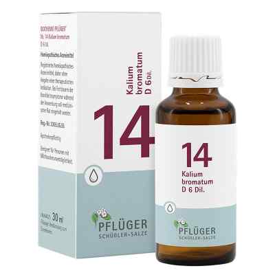 Sole Schüsslera Biochemie Pflüger nr 14 Kalium bromatum D6 kropl