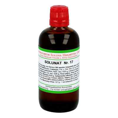 Solunat Nr.17 Tropfen 100 ml od Laboratorium Soluna Heilmittel GmbH PZN 02942284