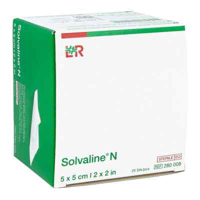 Solvaline N 5x5 cm steril Kompressen 25 szt. od Lohmann & Rauscher GmbH & Co.KG PZN 07600737