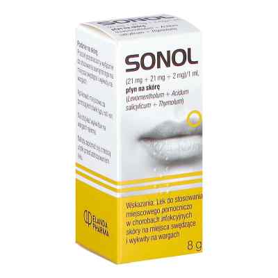 Sonol płyn na skórę 8 g od ELANDA ZAKŁAD PRODU. ŚRODKÓW FARMA.B.KOZUB, A.ORŁO PZN 08302226
