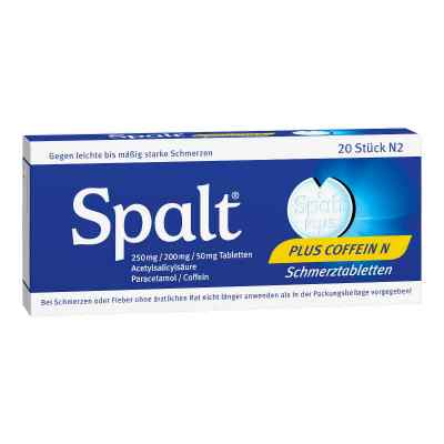 Spalt Plus Coffein N Tabl. 20 szt. od PharmaSGP GmbH PZN 01819239