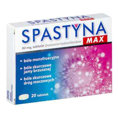 Spastyna MAX tabletki 20  od PRZEDSIĘBIORSTWO PRODUKCJI FARMACEUTYCZNEJ HASCO-L PZN 08302104