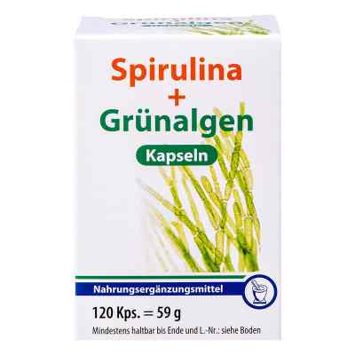 Spirulina + zielone algi kapsułki 120 szt. od Pharma Peter GmbH PZN 04012508