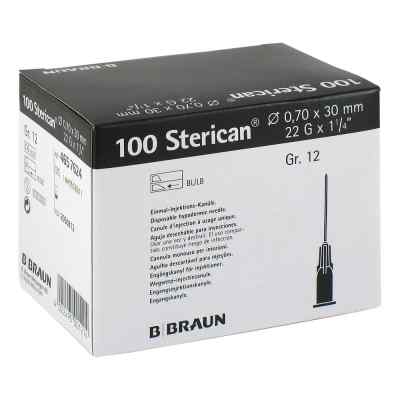 Sterican 070x30mm igła roz. 12 czarna 100 szt. od B. Braun Melsungen AG PZN 02050812