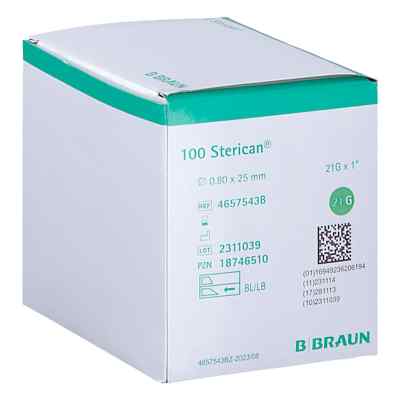 Sterican Einmalkanüle 21 G 25 Mm 100 szt. od B. Braun Melsungen AG PZN 18746510