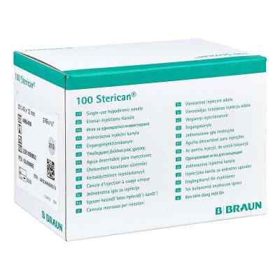 Sterican Ins.einm.kan.27gx1/2 0,40x12 mm kaniule 100 szt. od B. Braun Melsungen AG PZN 02499682