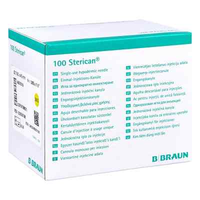Sterican Kan.luer-lok 090x40mm igła roz. 1 żółta 100 szt. od B. Braun Melsungen AG PZN 02050798
