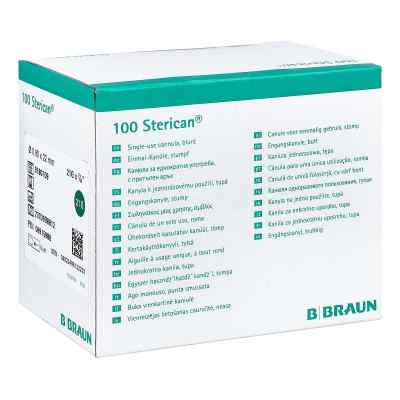 Sterican Stumpf Kan.21g 22x0,8 mm aussen 100 szt. od B. Braun Melsungen AG PZN 08915986