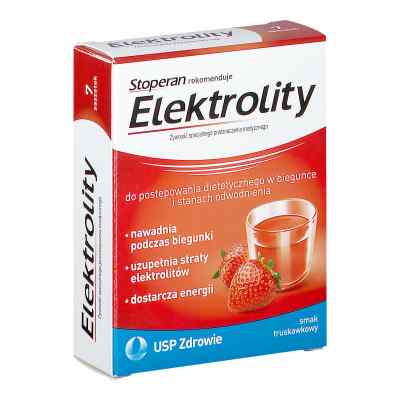 Stoperan Elektrolity smak truskawkowy saszetki 7  od USP ZDROWIE SP. Z O.O PZN 08302473