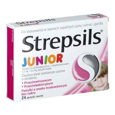 Strepsils Junior pastylki twarde 24  od RECKITT BANCKISER HEALTH CARE INTERNATIONAL PZN 08301777