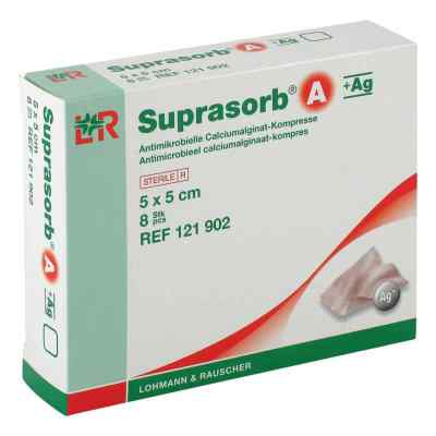 Suprasorb A+ag Antimik.cal.alginat Kompr.5x5cm 8 szt. od Lohmann & Rauscher GmbH & Co.KG PZN 07402173