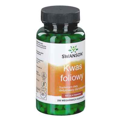 Swanson Kwas foliowy kapsułki 250  od SWANSON HEALTH PRODUCTS PZN 08306123