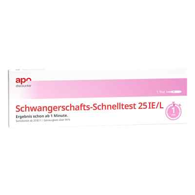 Szybki test ciążowy 25 IE/L  1 szt. od GIB Pharma GmbH PZN 16316981