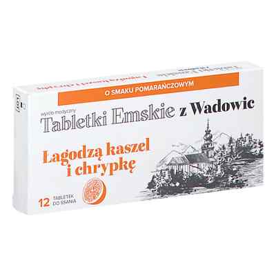 Tabletki Emskie Z Wadowic o smaku pomarańczowym 12  od  PZN 08305077