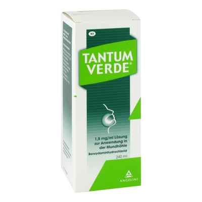 Tantum Verde 1,5 mg/ml Lösung zur, zum Anw.i.d.Mundhöhle 240 ml od Angelini Pharma Deutschland GmbH PZN 10253073