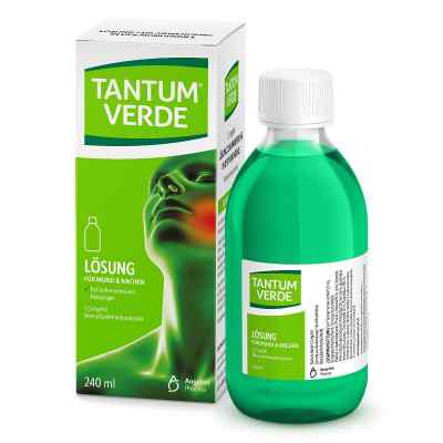 Tantum Verde 1,5 mg/ml roztwór 240 ml od Angelini Pharma Deutschland GmbH PZN 10253073