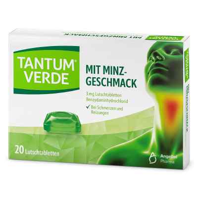 Tantum Verde 3 mg Lutschtabl. 20 szt. od Angelini Pharma Deutschland GmbH PZN 05120370