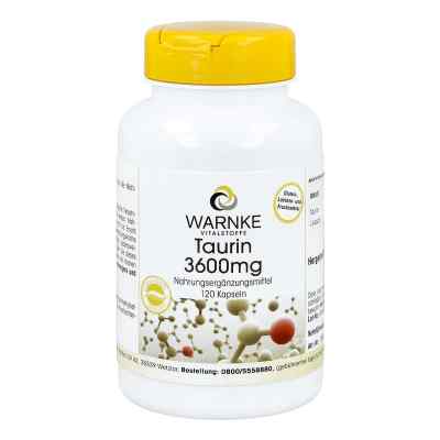 Taurin 3600 mg Kapseln 120 szt. od Warnke Vitalstoffe GmbH PZN 12372066