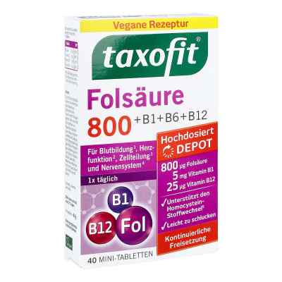 Taxofit Folsäure 800 Depot tabletki 40 szt. od MCM KLOSTERFRAU Vertr. GmbH PZN 12550705