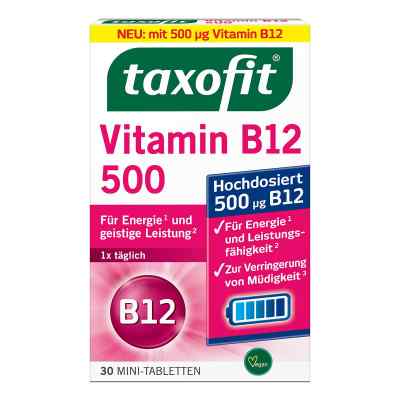 Taxofit Vitamin B12 500 Minitabletten 30 szt. od MCM KLOSTERFRAU Vertr. GmbH PZN 18814795