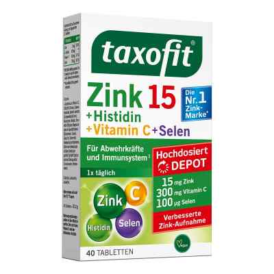 Taxofit Zink+histidin+selen Depot Tabletten 40 szt. od MCM KLOSTERFRAU Vertr. GmbH PZN 18112969