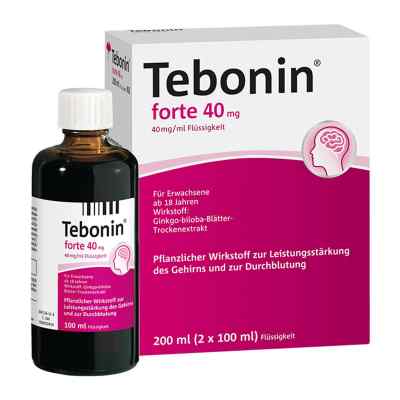 Tebonin forte 40 mg roztwór 2X100 ml od Dr.Willmar Schwabe GmbH & Co.KG PZN 06995998