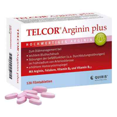 Telcor Arginin plus tabletki powlekane 120 szt. od Quiris Healthcare GmbH & Co. KG PZN 03104734