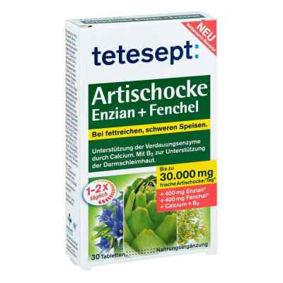 Tetesept Artischocke Enzian+fenchel tabletki 30 szt. od  PZN 11486715
