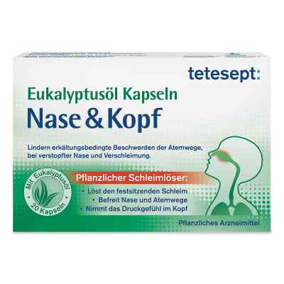 Tetesept Eukalyptusöl Nase & Kopf kapsułki