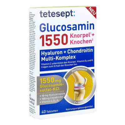 Tetesept Glucosamin 1550 Filmtabletten 40 szt. od Merz Consumer Care GmbH PZN 17825727