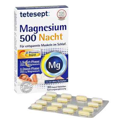 Tetesept Magnesium 500 Nacht tabletki 30 szt. od Merz Consumer Care GmbH PZN 13166699