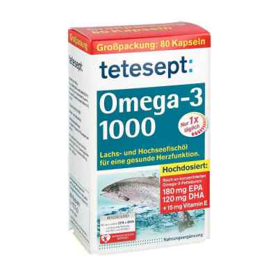 Tetesept Omega-3 1000 kapsułki 80 szt. od Merz Consumer Care GmbH PZN 11313245