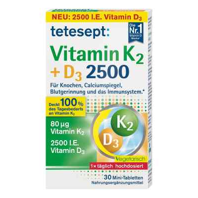 Tetesept Vitamin K2+d3 2500 Tabletten 30 szt. od Merz Consumer Care GmbH PZN 18153017